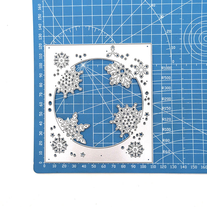 Snowflake Frame Scrapbooking Cutting Die by Wizardi QJ58