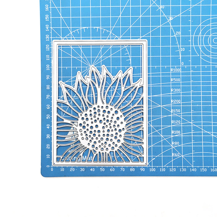 Sunflower Frame Scrapbooking Cutting Die by Wizardi QJ29