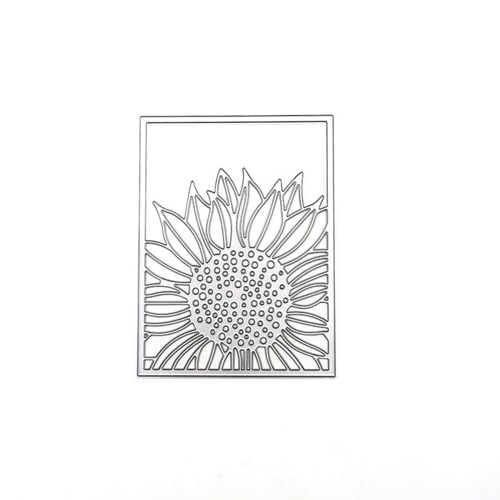 Sunflower Frame Scrapbooking Cutting Die by Wizardi QJ29