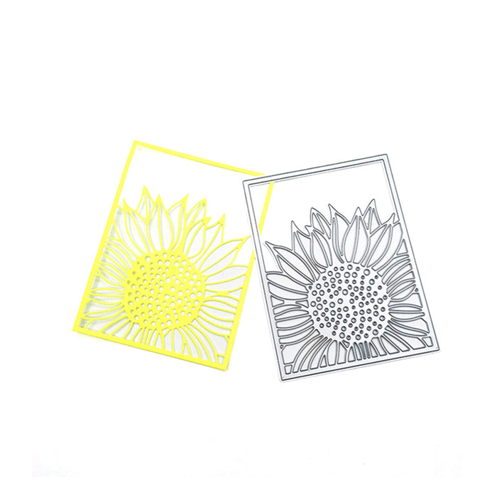 Sunflower Frame Scrapbooking Cutting Die by Wizardi QJ29