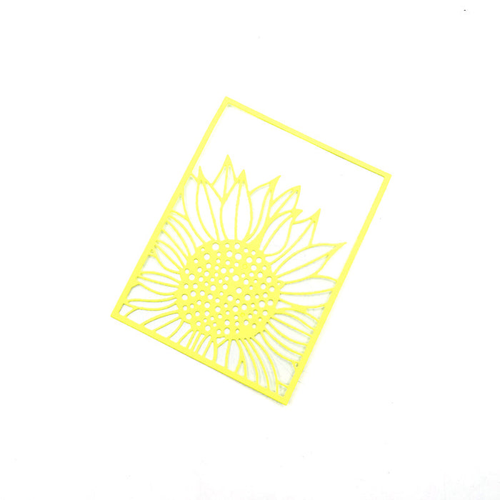 Sunflower Frame Scrapbooking Cutting Die by Wizardi QJ29