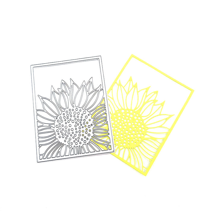 Sunflower Frame Scrapbooking Cutting Die by Wizardi QJ29