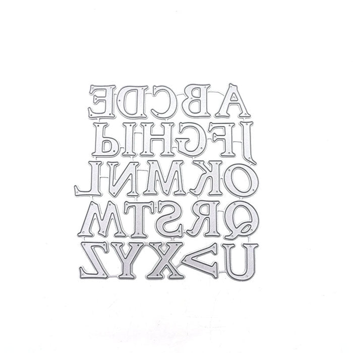 Uppercase Alphabet Scrapbooking Cutting Die by Wizardi QJ35