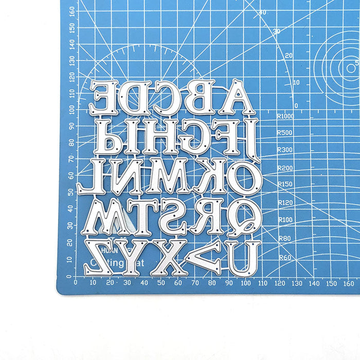 Uppercase Alphabet Scrapbooking Cutting Die by Wizardi QJ35
