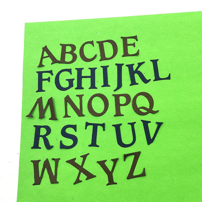 Uppercase Alphabet Scrapbooking Cutting Die by Wizardi QJ35