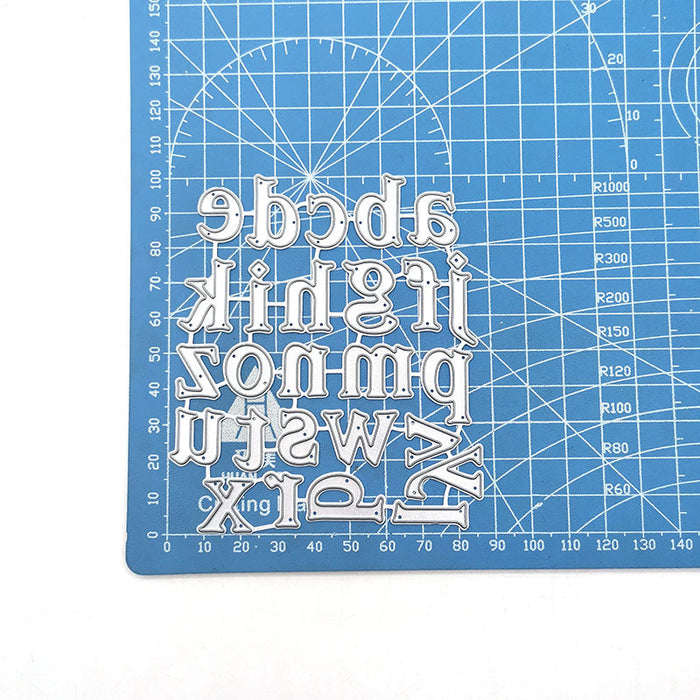 Lowercase Alphabet Scrapbooking Cutting Die by Wizardi QJ34
