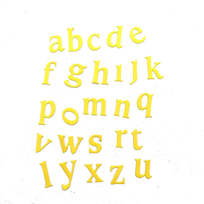 Lowercase Alphabet Scrapbooking Cutting Die by Wizardi QJ34