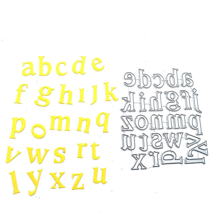Lowercase Alphabet Scrapbooking Cutting Die by Wizardi QJ34