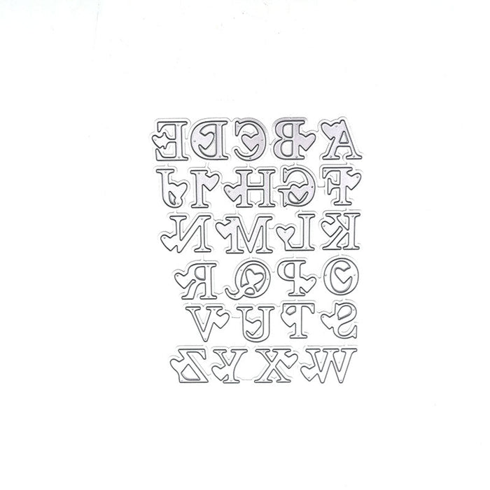 Alphabet Scrapbooking Cutting Die by Wizardi QJ31