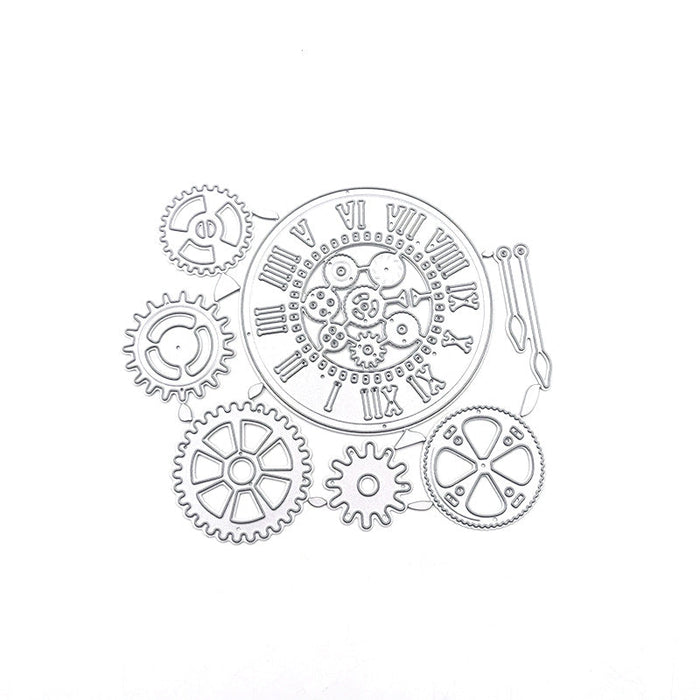 Clock Gears Scrapbooking Carbon Steel Cutting Die QJ73