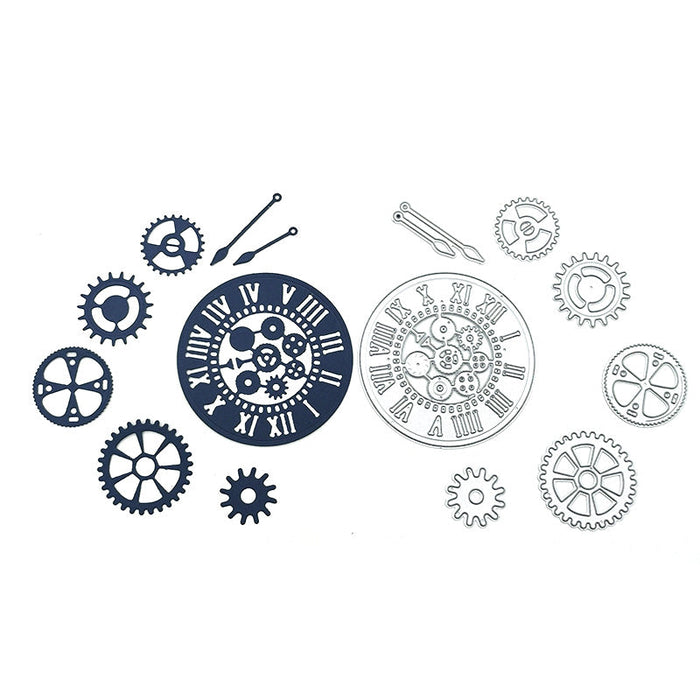 Clock Gears Scrapbooking Carbon Steel Cutting Die QJ73