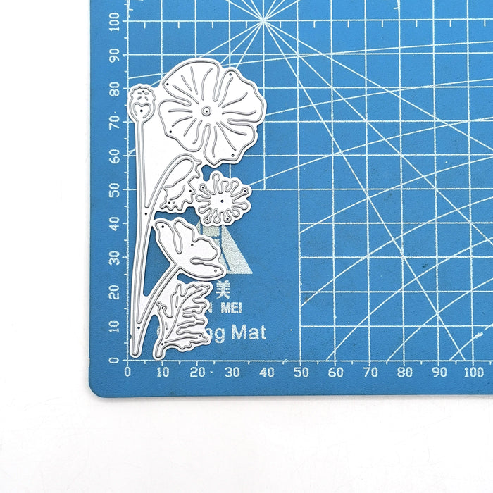 Floral Scrapbooking Cutting Die by Wizardi QJ98