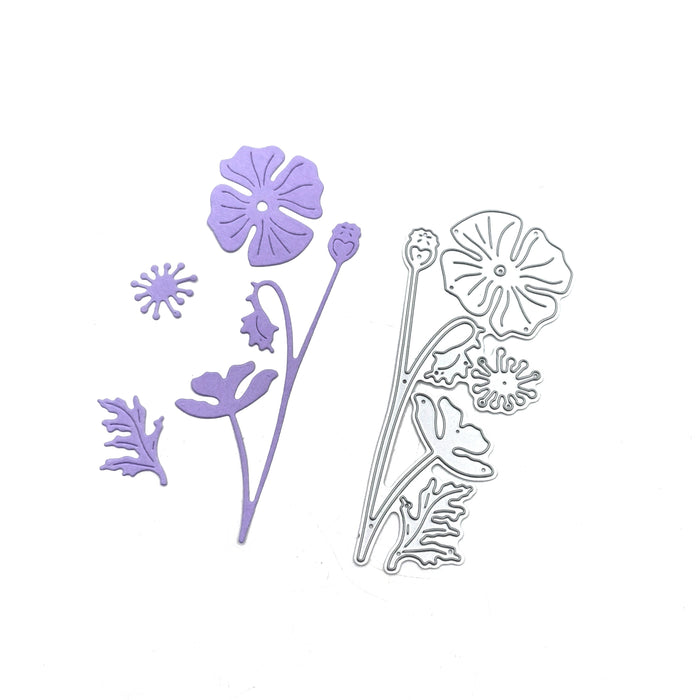 Floral Scrapbooking Cutting Die by Wizardi QJ98