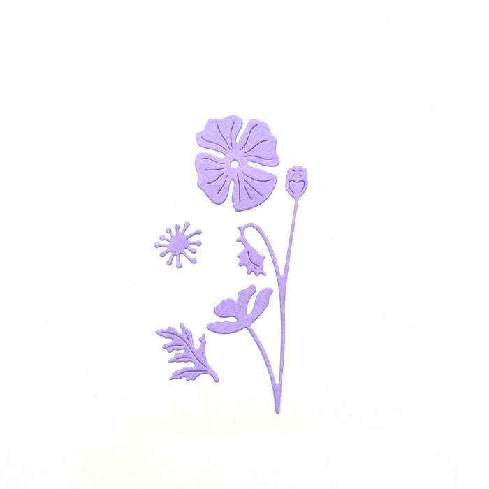Floral Scrapbooking Cutting Die by Wizardi QJ98