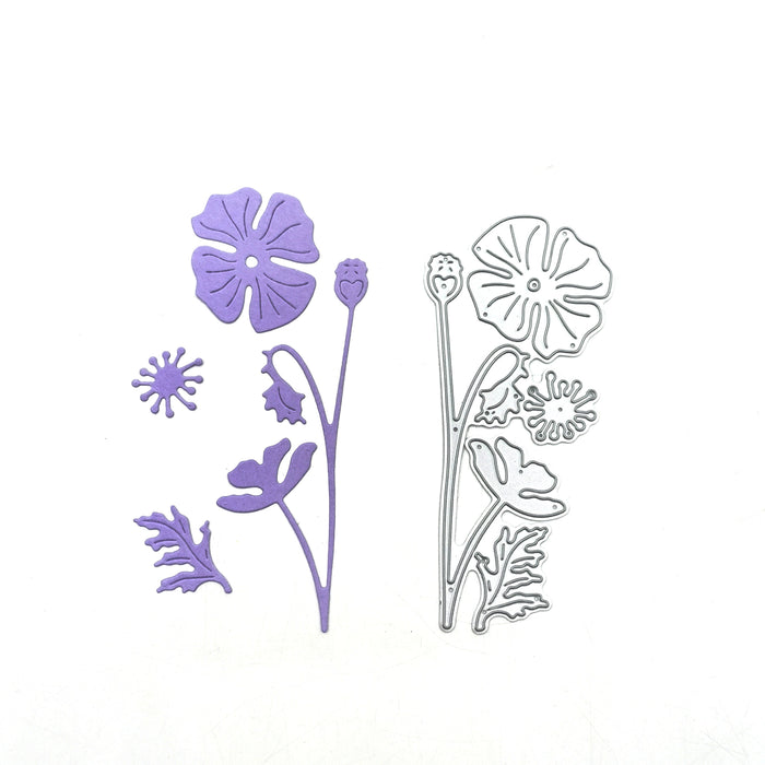Floral Scrapbooking Cutting Die by Wizardi QJ98