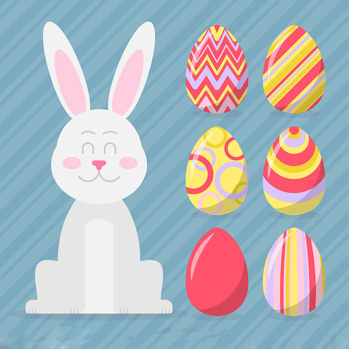 Easter Eggs Bunny Scrapbooking Cutting Die by Wizardi QJ115