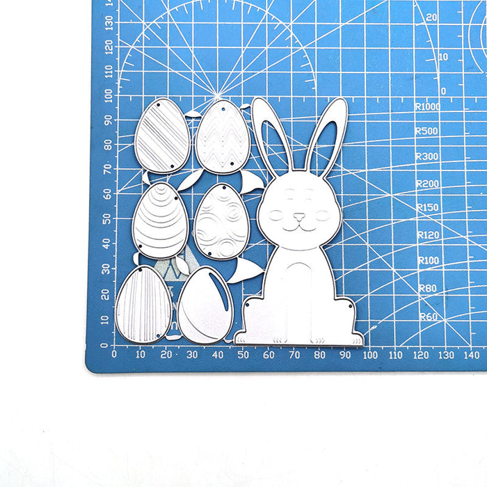 Easter Eggs Bunny Scrapbooking Cutting Die by Wizardi QJ115