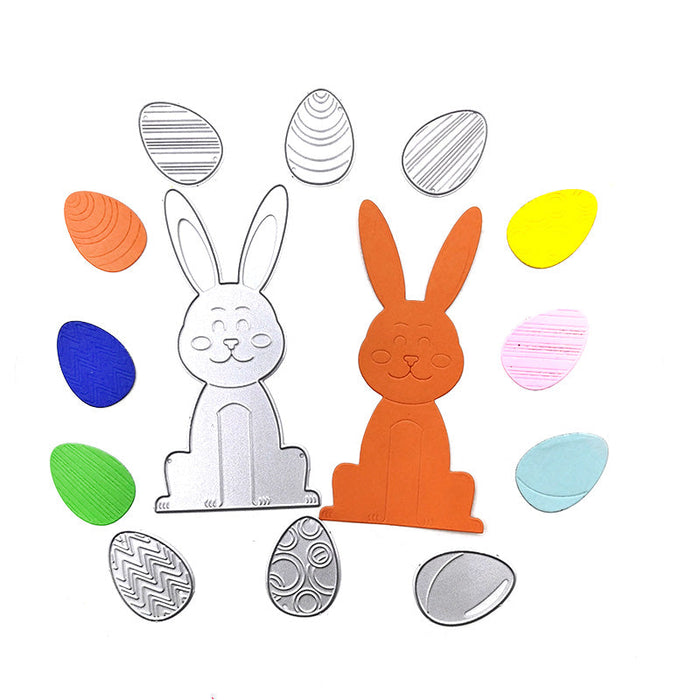 Easter Eggs Bunny Scrapbooking Cutting Die by Wizardi QJ115