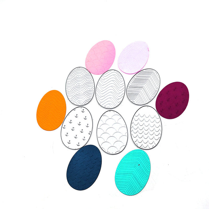 Easter Eggs Scrapbooking Cutting Die by Wizardi QJ116