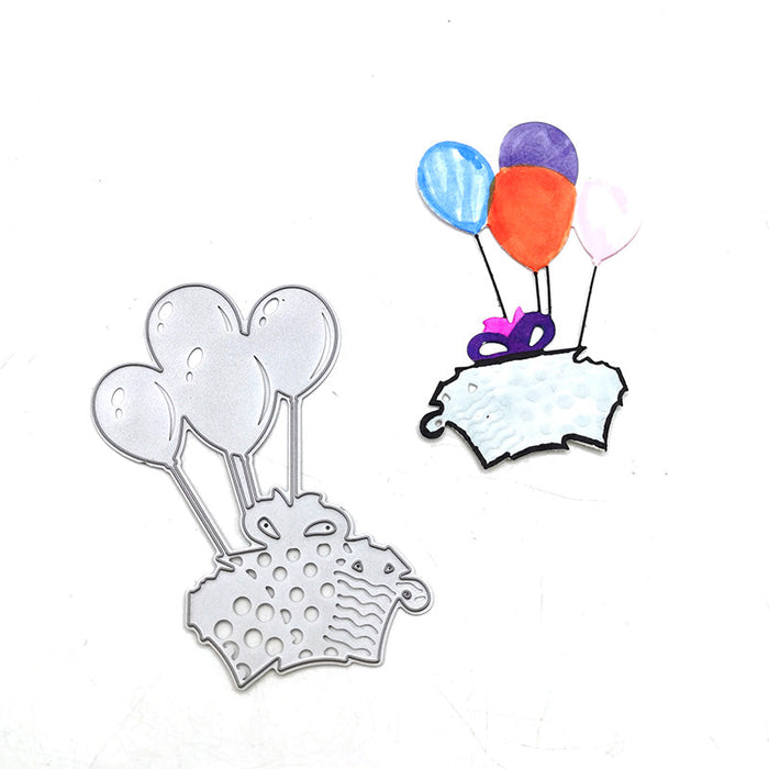 Birthday Balloons Scrapbooking Cutting Die by Wizardi QJ54