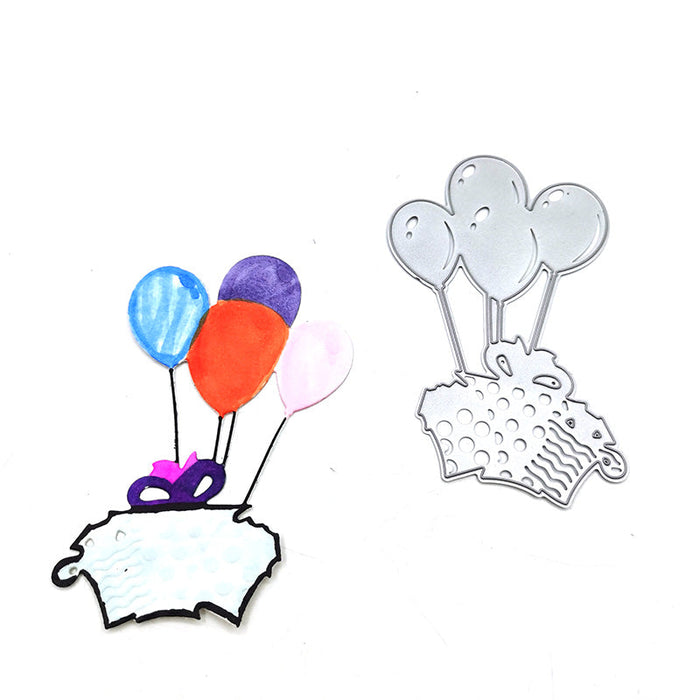 Birthday Balloons Scrapbooking Cutting Die by Wizardi QJ54