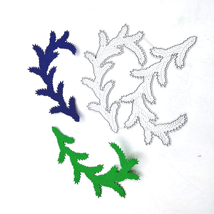 Pine Branch Scrapbooking Cutting Die by Wizardi QJ50