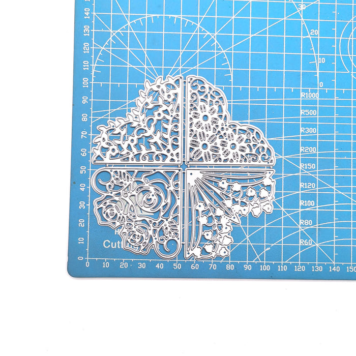 Floral Frame Scrapbooking Cutting Die by Wizardi QJ78