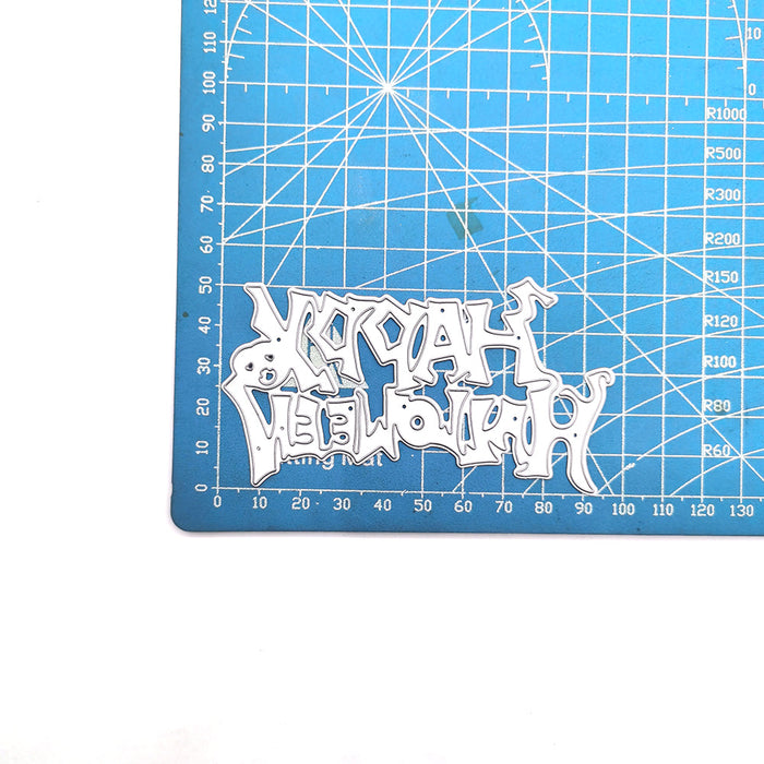 Happy Halloween Scrapbooking Cutting Die by Wizardi QJ40