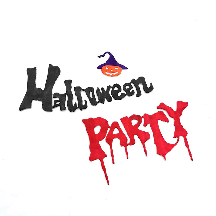Halloween Party Scrapbooking Cutting Die by Wizardi QJ42