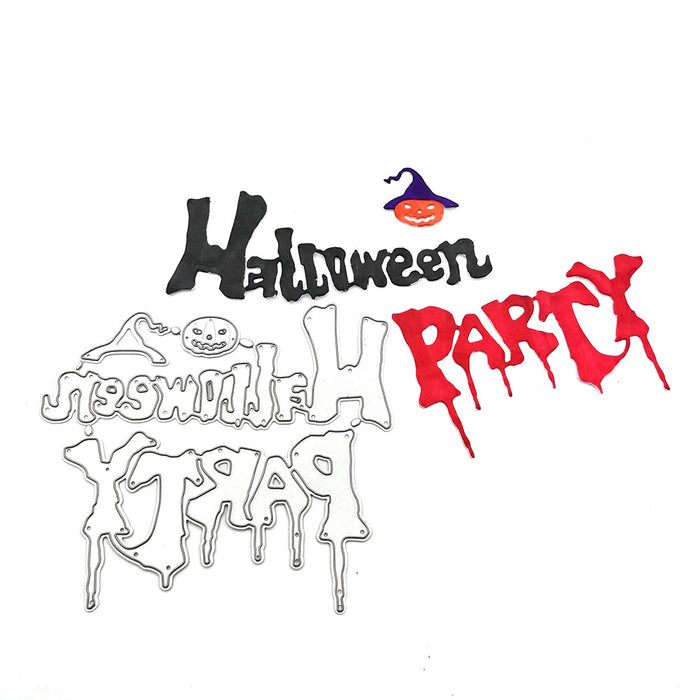 Halloween Party Scrapbooking Cutting Die by Wizardi QJ42