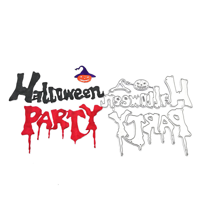 Halloween Party Scrapbooking Cutting Die by Wizardi QJ42