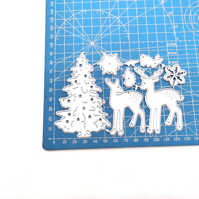Winter Reindeer Scrapbooking Cutting Die by Wizardi QJ79