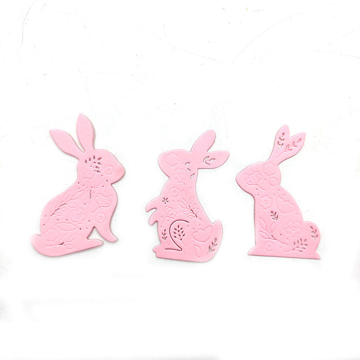 Rabbits Scrapbooking Cutting Die by Wizardi QJ39