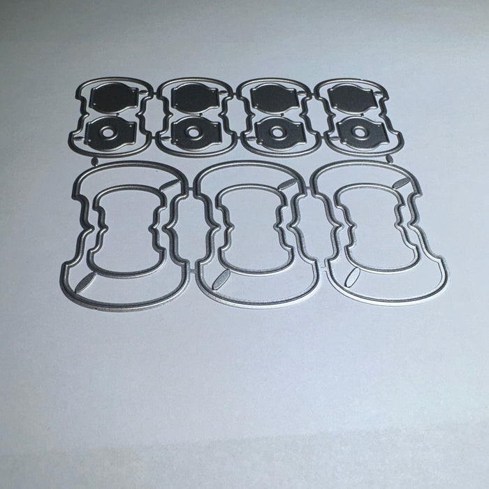 Rounded Scrapbooking Carbon Steel Cutting Die QJ102