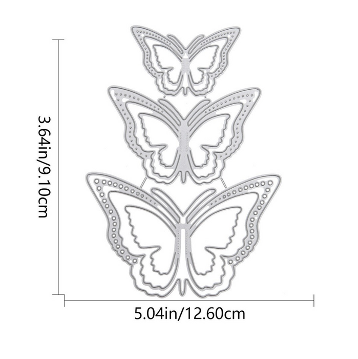 Butterflies Scrapbooking Cutting Die by Wizardi QJ103