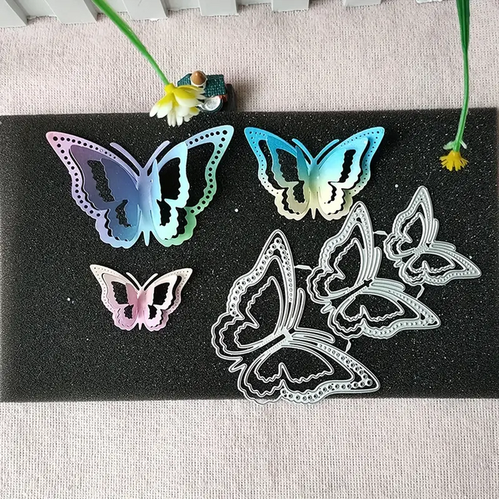 Butterflies Scrapbooking Cutting Die by Wizardi QJ103