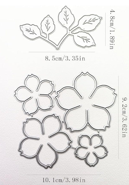 Leaves Scrapbooking Cutting Die by Wizardi QJ19