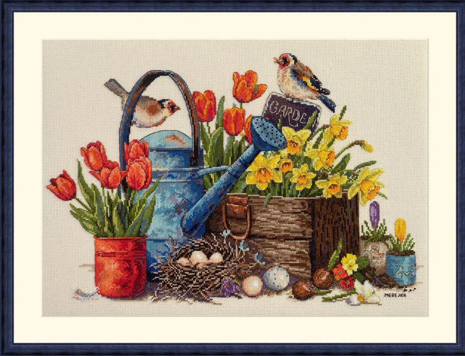 Spring Garden K-251 Counted Cross-Stitch Kit