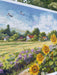 The Way Home K-273 Counted Cross-Stitch Kit landscape with Sunflowers and a Village
