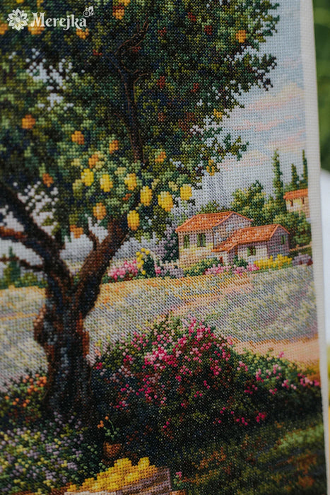 Under the Lemon Tree K-304 Counted Cross-Stitch Kit