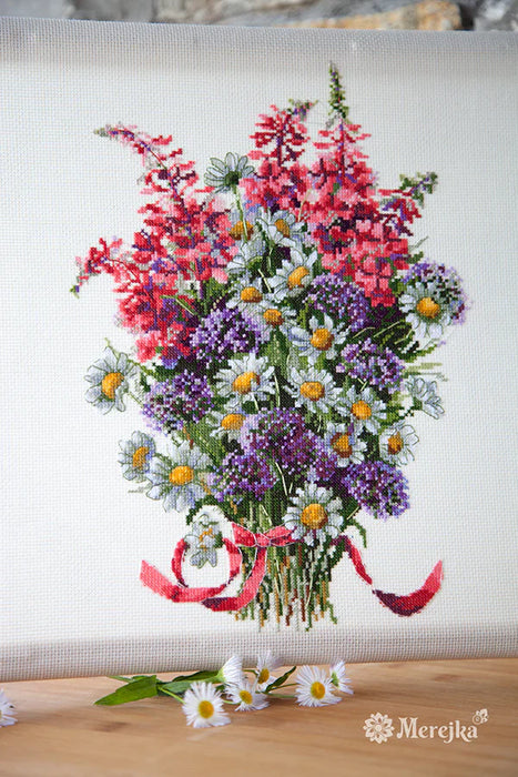 The Field Bouquet K-95 Counted Cross Stitch Kit