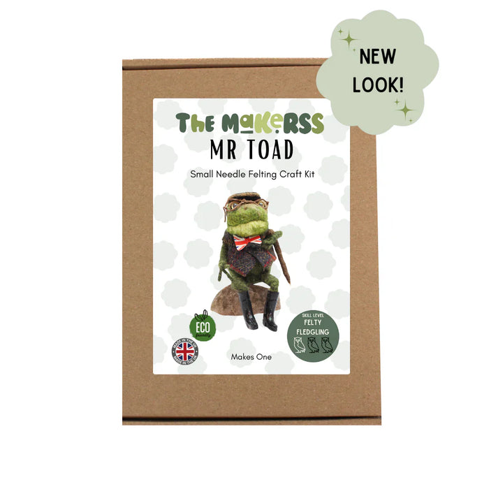 Felting Kit - Mr Toad Small Needle Felt Kit