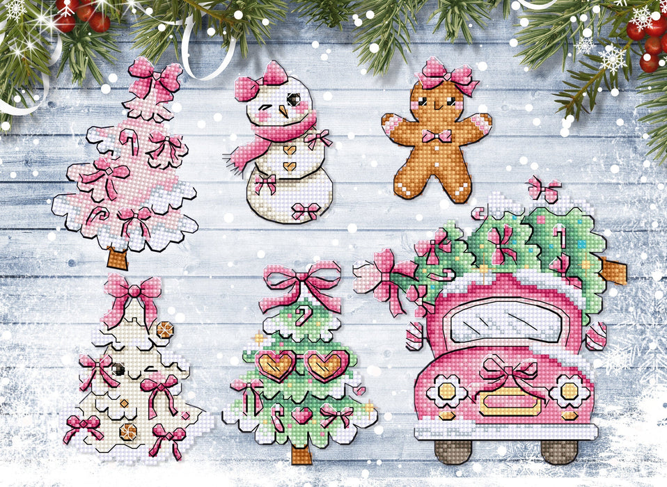 Sweetmas Ornaments L9969 Counted Cross Stitch Kit