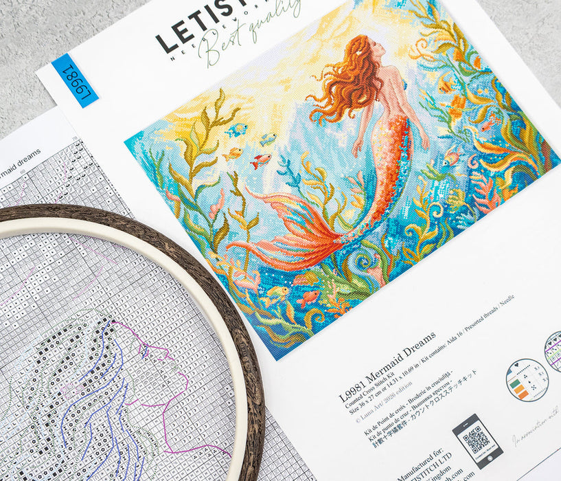 Mermaid Dreams L9981 Counted Cross Stitch Kit