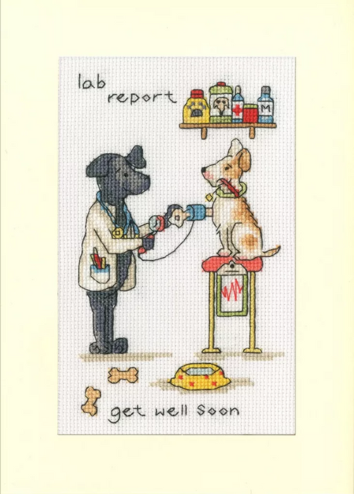 Greeting Card - Lab Report XGC63 Counted Cross Stitch Kit
