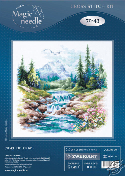 Life Flows 70-43 Counted Cross-Stitch Kit