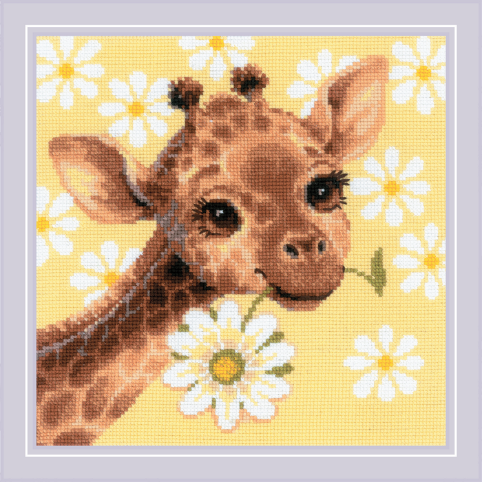 Panel/Cushion Little Giraffe R2318 Counted Cross Stitch Kit
