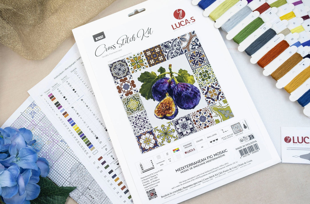 Mediterranean Fig Mosaic B7057L Counted Cross-Stitch Kit