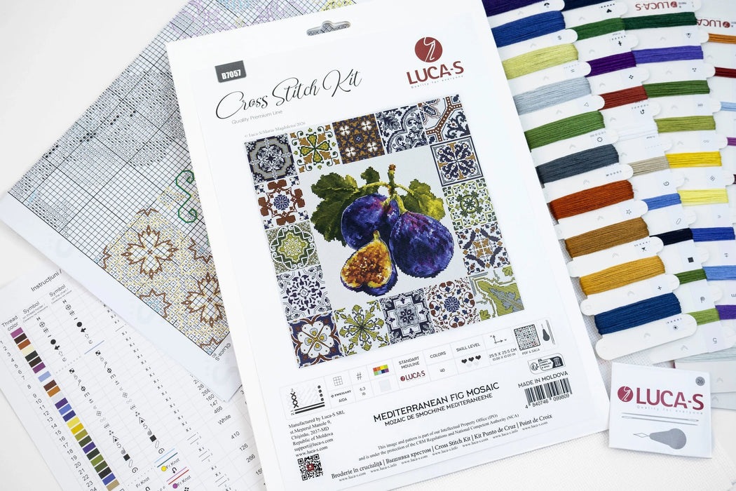 Mediterranean Fig Mosaic B7057L Counted Cross-Stitch Kit