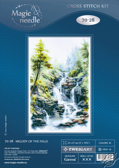 Melody of the Falls 70-28 Counted Cross-Stitch Kit